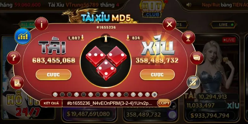 Chơi Tài – Xỉu MD5 đảm bảo tính minh bạch cao, cược thủ yên tâm về mọi vấn đề Chơi Tài – Xỉu MD5 đảm bảo tính minh bạch cao, cược thủ yên tâm về mọi vấn đề